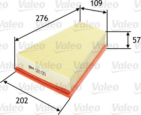 Valeo 585019 - Filtro aria www.autoricambit.com