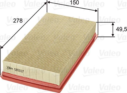 Valeo 585037 - Filtro aria www.autoricambit.com