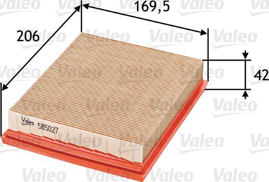 Valeo 585027 - Filtro aria www.autoricambit.com