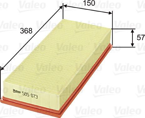 Valeo 585073 - Filtro aria www.autoricambit.com