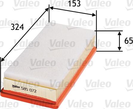 Valeo 585072 - Filtro aria www.autoricambit.com