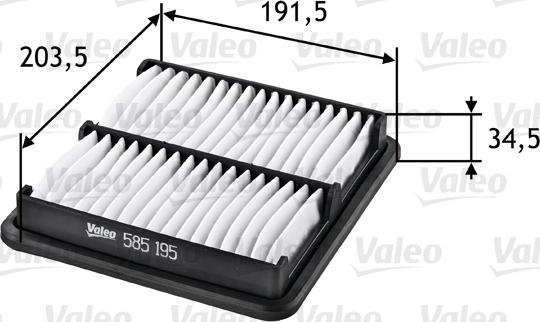 Valeo 585195 - Filtro aria www.autoricambit.com