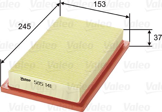 Valeo 585141 - Filtro aria www.autoricambit.com