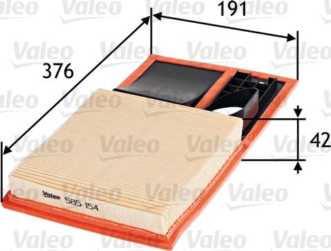 Valeo 585154 - Filtro aria www.autoricambit.com