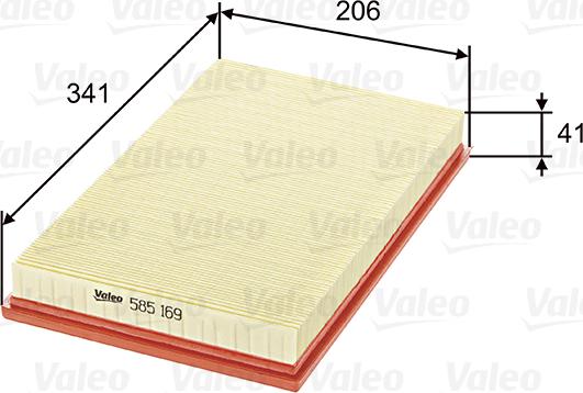 Valeo 585169 - Filtro aria www.autoricambit.com