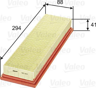 Valeo 585104 - Filtro aria www.autoricambit.com