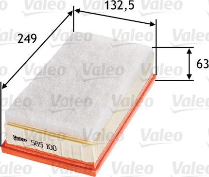 Valeo 585100 - Filtro aria www.autoricambit.com