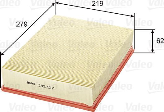 Valeo 585107 - Filtro aria www.autoricambit.com