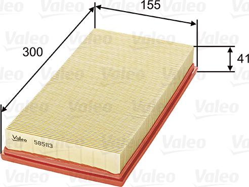 Valeo 585113 - Filtro aria www.autoricambit.com