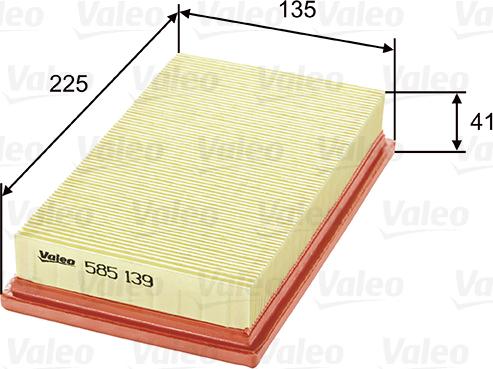 Valeo 585139 - Filtro aria www.autoricambit.com