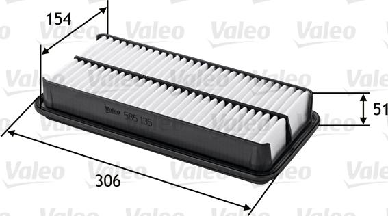 Valeo 585135 - Filtro aria www.autoricambit.com