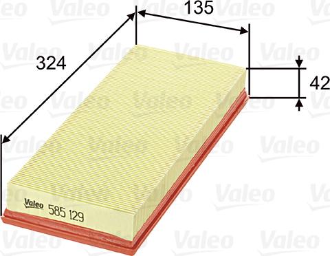 Valeo 585129 - Filtro aria www.autoricambit.com