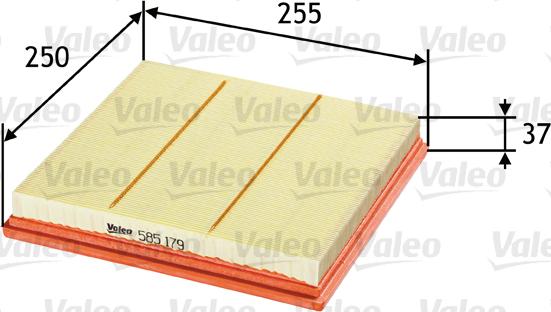 Valeo 585179 - Filtro aria www.autoricambit.com