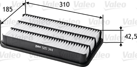 Valeo 585344 - Filtro aria www.autoricambit.com