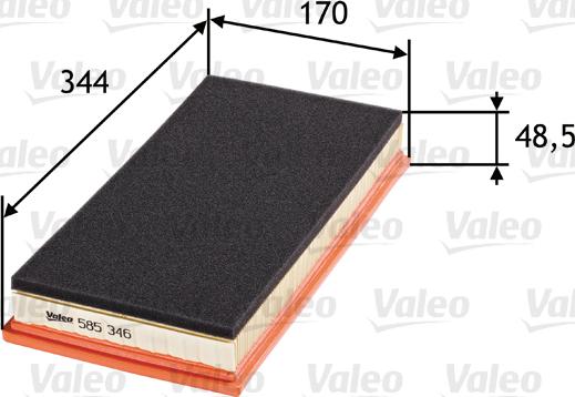 Valeo 585346 - Filtro aria www.autoricambit.com