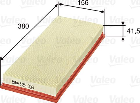 Valeo 585309 - Filtro aria www.autoricambit.com