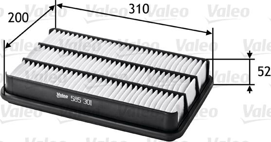 Valeo 585301 - Filtro aria www.autoricambit.com