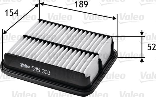 Valeo 585303 - Filtro aria www.autoricambit.com