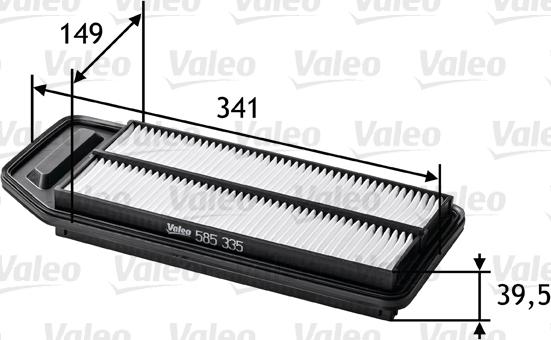 Valeo 585335 - Filtro aria www.autoricambit.com