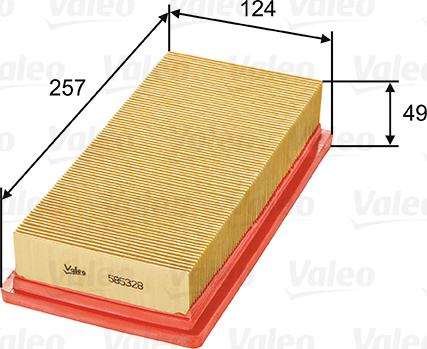 Valeo 585328 - Filtro aria www.autoricambit.com