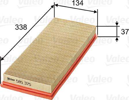 Valeo 585375 - Filtro aria www.autoricambit.com