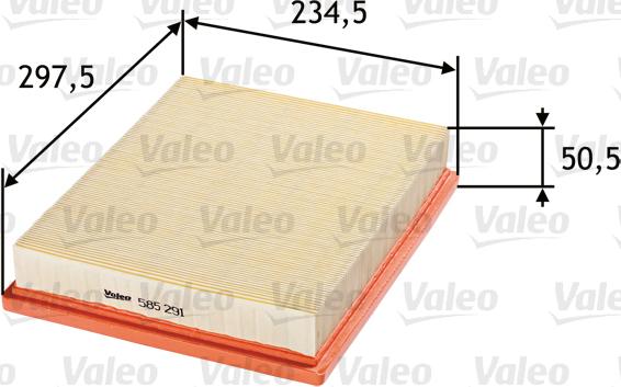 Valeo 585291 - Filtro aria www.autoricambit.com