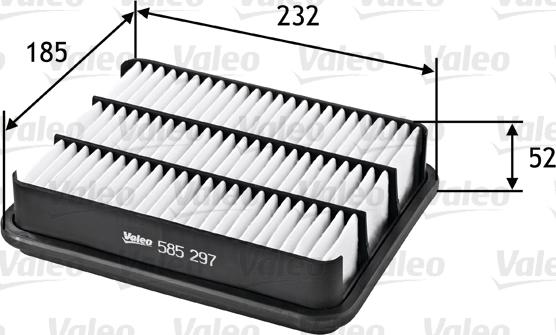 Valeo 585297 - Filtro aria www.autoricambit.com