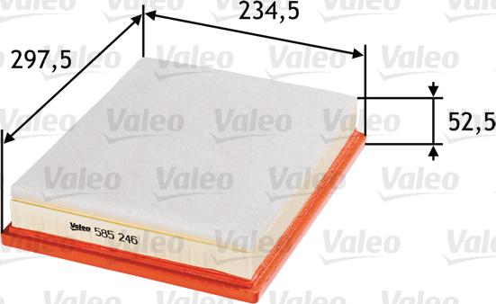 Valeo 585246 - Filtro aria www.autoricambit.com