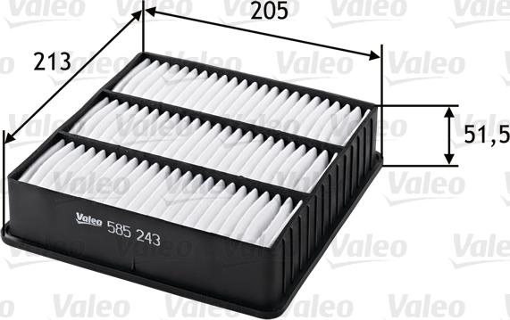 Valeo 585243 - Filtro aria www.autoricambit.com