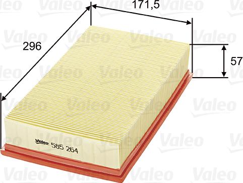 Valeo 585264 - Filtro aria www.autoricambit.com