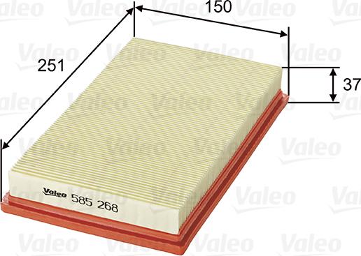 Valeo 585268 - Filtro aria www.autoricambit.com