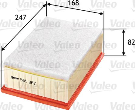 Valeo 585267 - Filtro aria www.autoricambit.com