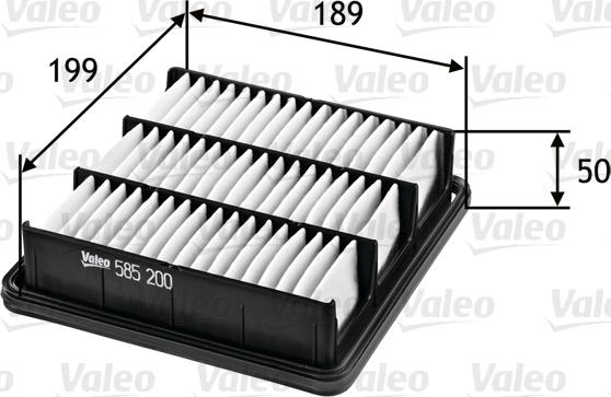 Valeo 585200 - Filtro aria www.autoricambit.com