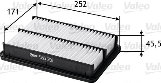 Valeo 585201 - Filtro aria www.autoricambit.com