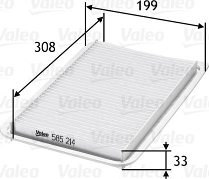 Valeo 585214 - Filtro aria www.autoricambit.com