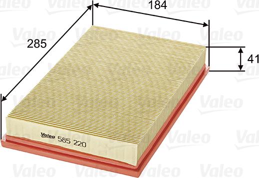 Valeo 585220 - Filtro aria www.autoricambit.com