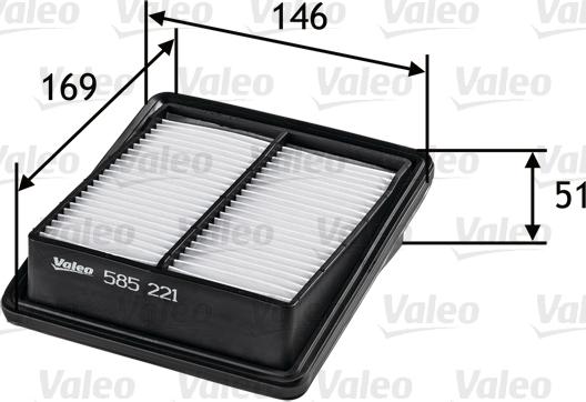 Valeo 585221 - Filtro aria www.autoricambit.com