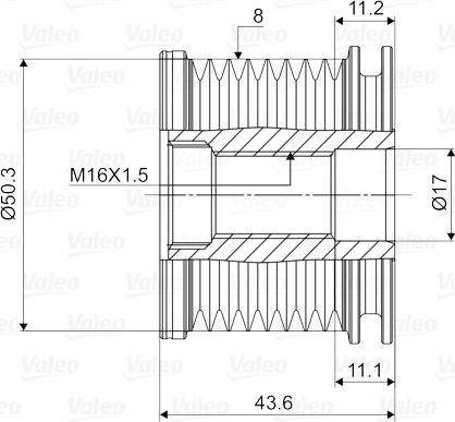 Valeo 588090 - Puleggia cinghia, Alternatore www.autoricambit.com