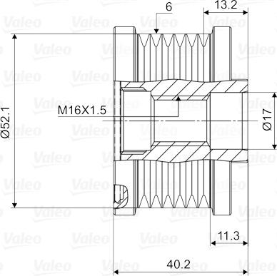 Valeo 588092 - Puleggia cinghia, Alternatore www.autoricambit.com