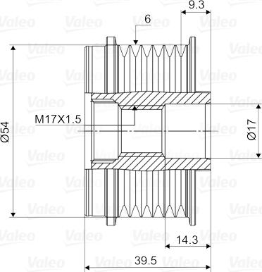 Valeo 588012 - Puleggia cinghia, Alternatore www.autoricambit.com