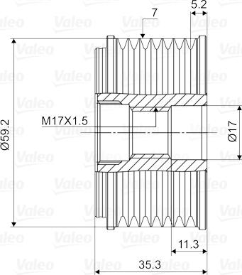 Valeo 588088 - Puleggia cinghia, Alternatore www.autoricambit.com