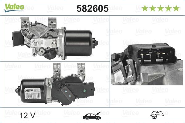 Valeo 582605 - Motore tergicristallo www.autoricambit.com