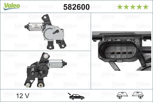 Valeo 582600 - Motore tergicristallo www.autoricambit.com