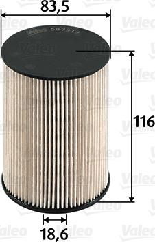 Valeo 587919 - Filtro carburante www.autoricambit.com