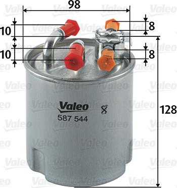 Valeo 587544 - Filtro carburante www.autoricambit.com