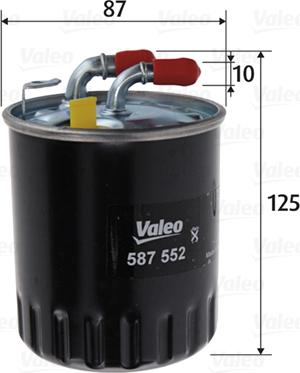 Valeo 587552 - Filtro carburante www.autoricambit.com