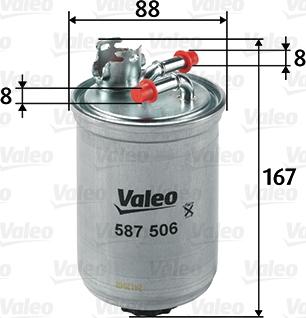 Valeo 587506 - Filtro carburante www.autoricambit.com