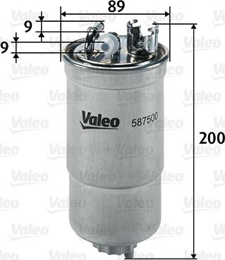 Valeo 587500 - Filtro carburante www.autoricambit.com