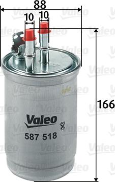 Valeo 587518 - Filtro carburante www.autoricambit.com