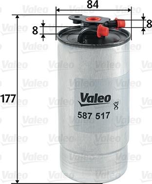 Valeo 587517 - Filtro carburante www.autoricambit.com